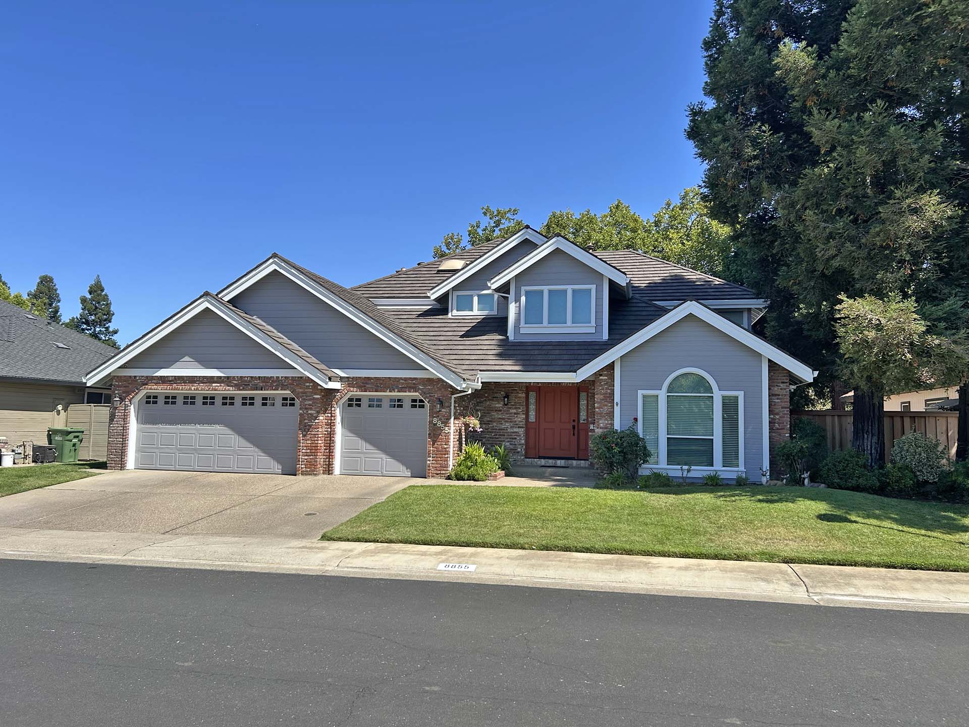 Exterior after painting - El Dorado Hills project